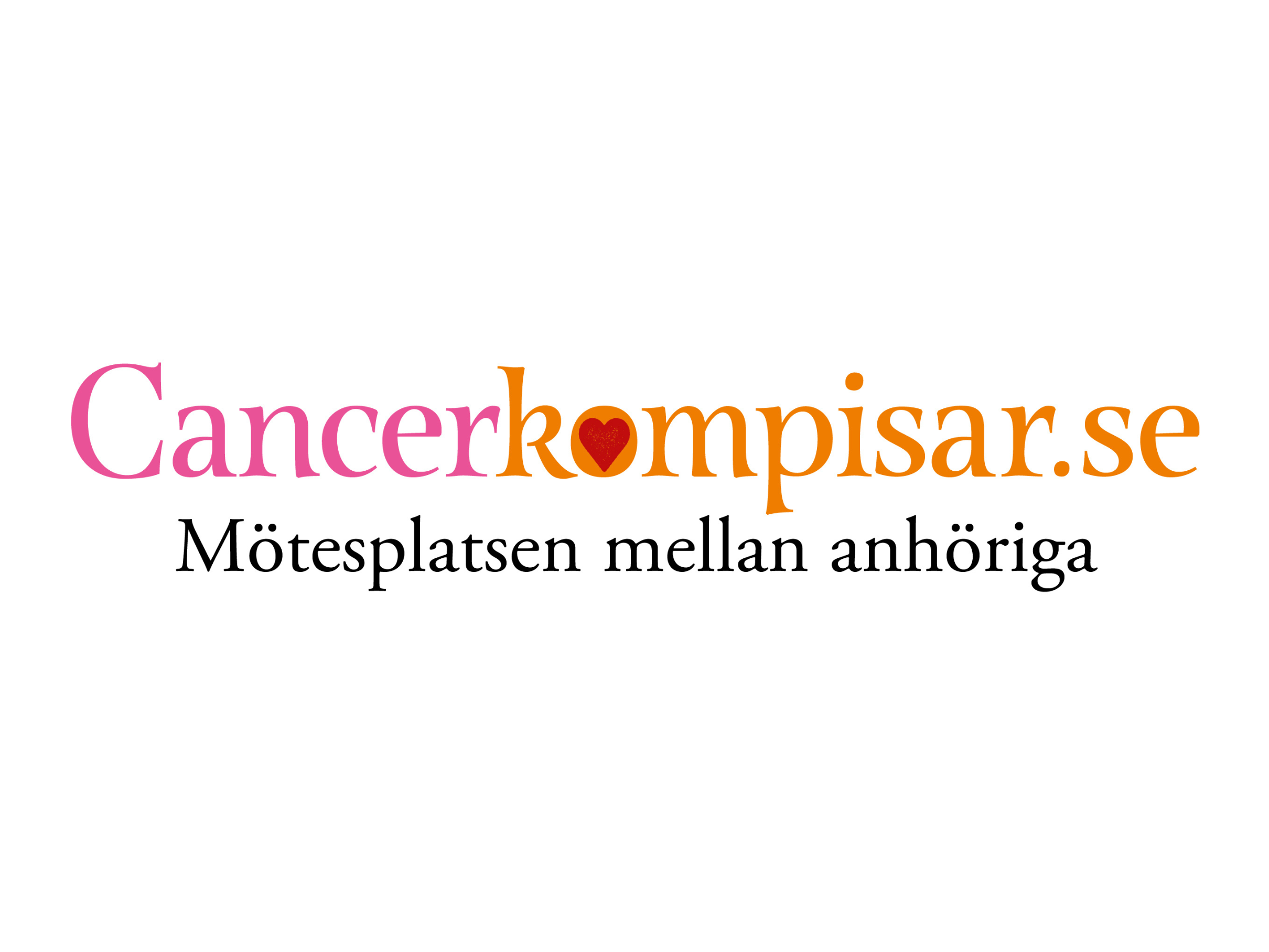Logotyp med texten Cancerkompisar - Mötesplatsen mellan anhöriga